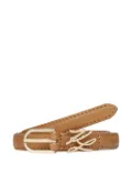 Karl Lagerfeld K/Autograph buckle leather belt - Brown