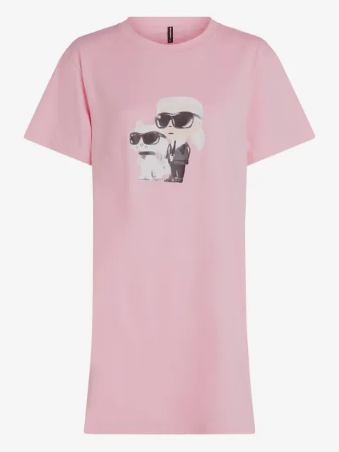 Karl Lagerfeld robe Ikon à manches courtes