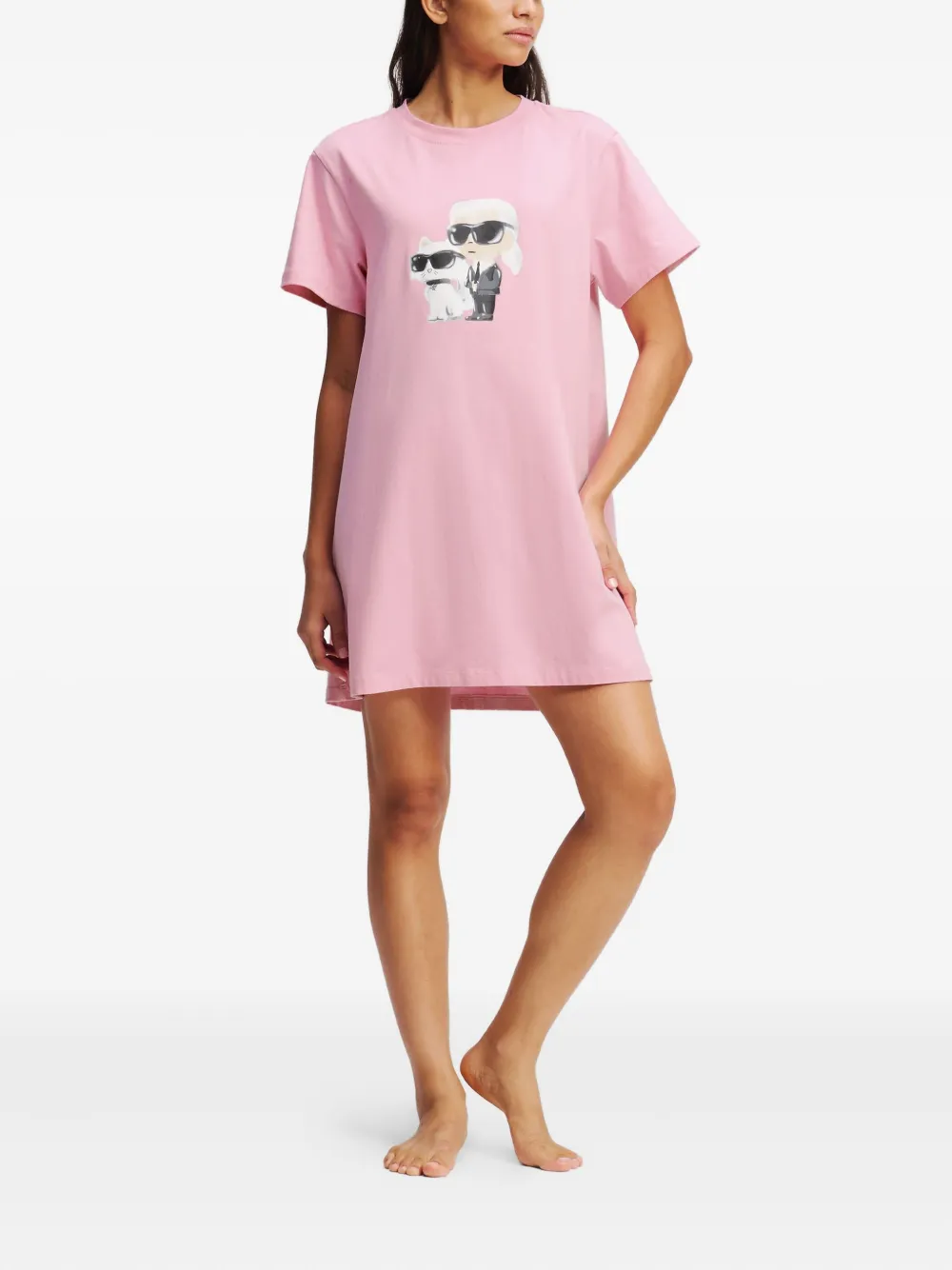 Karl Lagerfeld Ikon pyjamashirt Roze