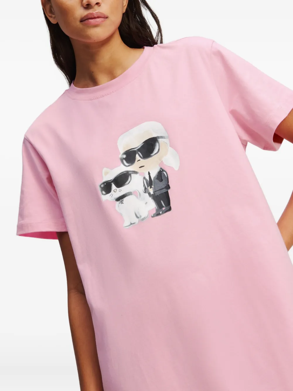 Karl Lagerfeld Ikon pyjamashirt Roze