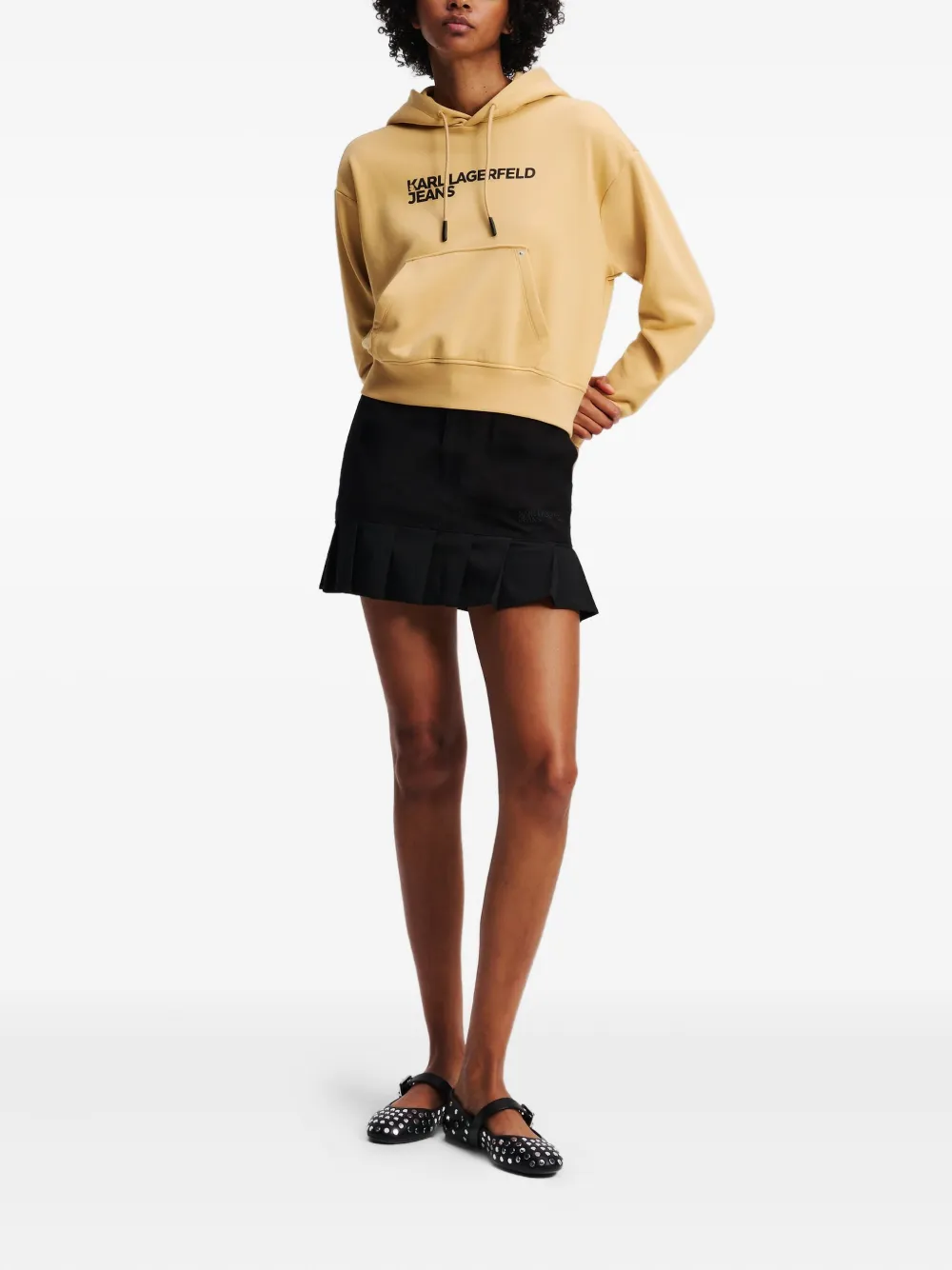 Karl Lagerfeld Jeans Sweater met capuchon Geel