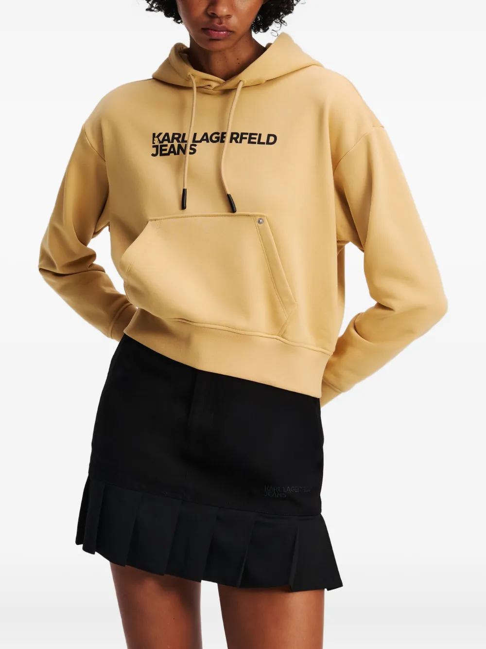 Karl Lagerfeld Jeans Sweater met capuchon - Geel