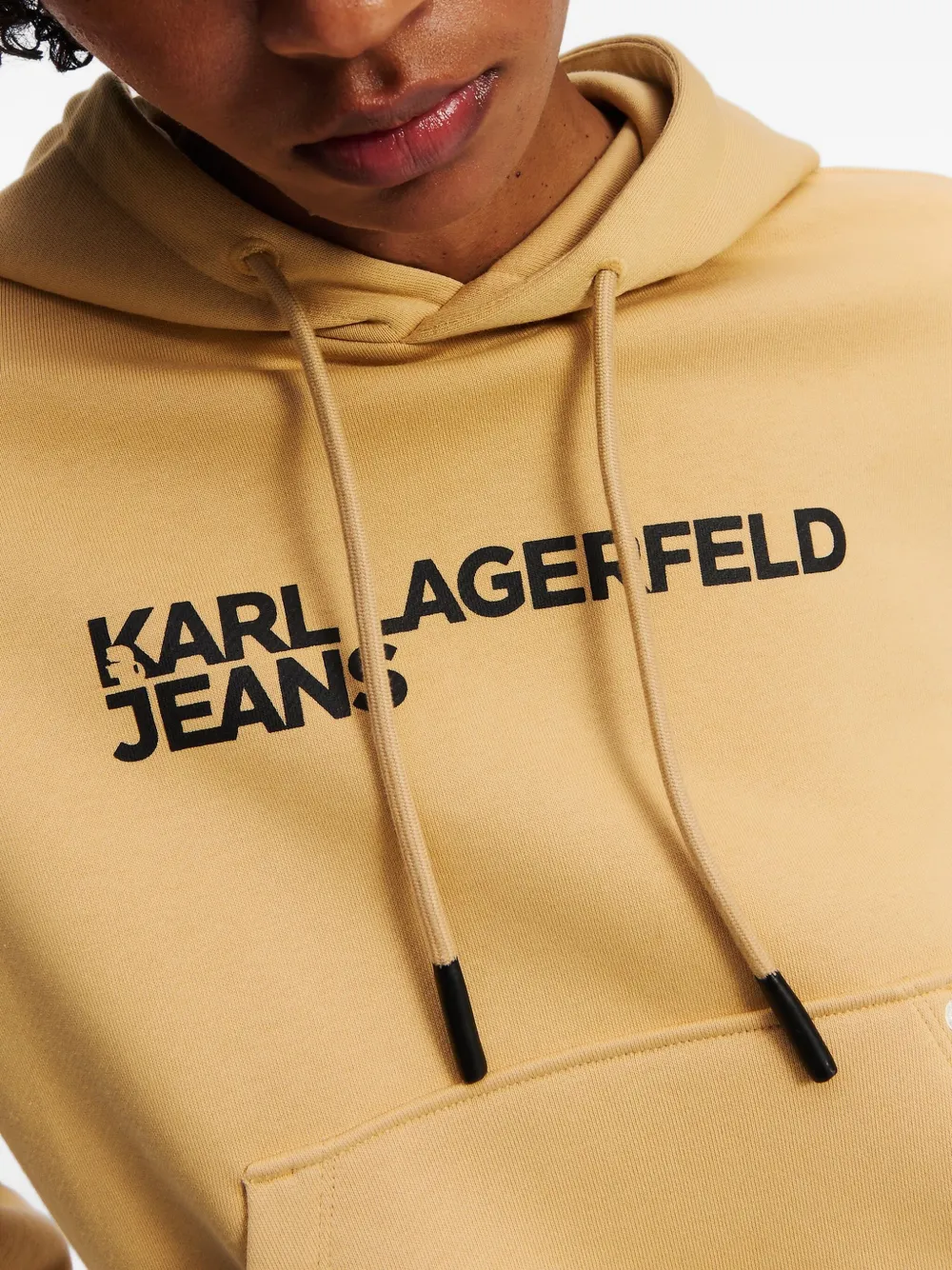 Karl Lagerfeld Jeans Sweater met capuchon Geel