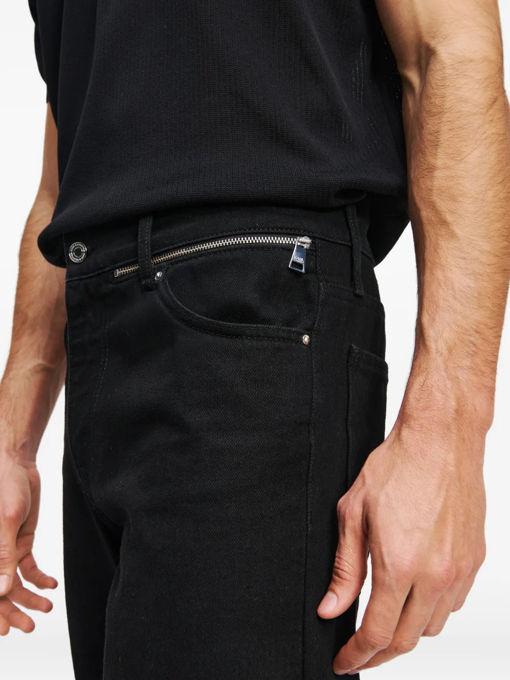Karl Lagerfeld Slim-fit jeans Zwart