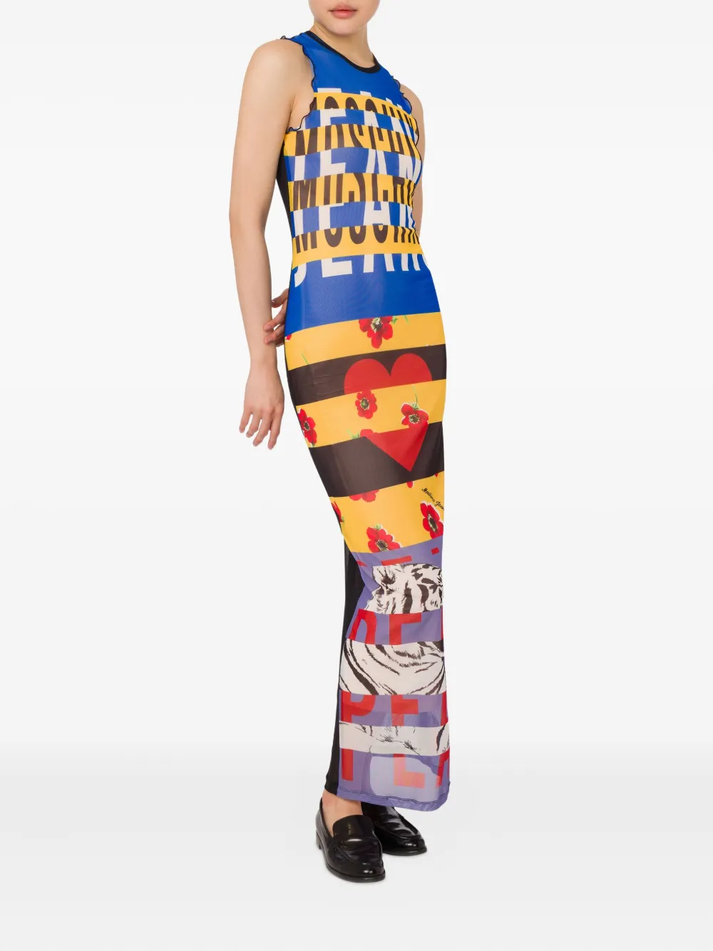 MOSCHINO JEANS printed maxi dress - Zwart