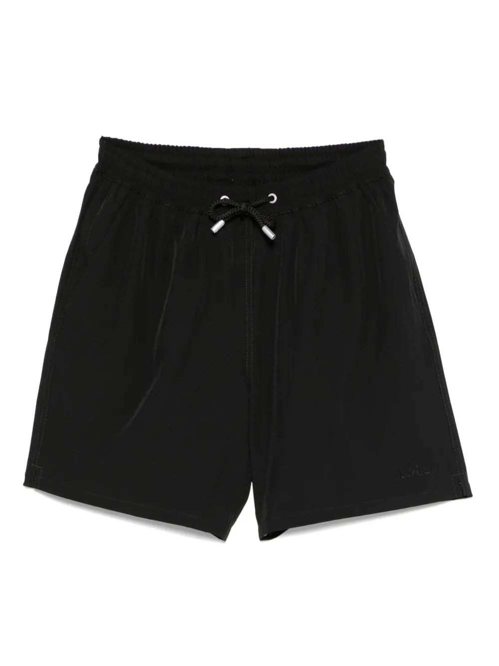 MC2 Saint Barth logo-patch swim shorts | Black | Image 1