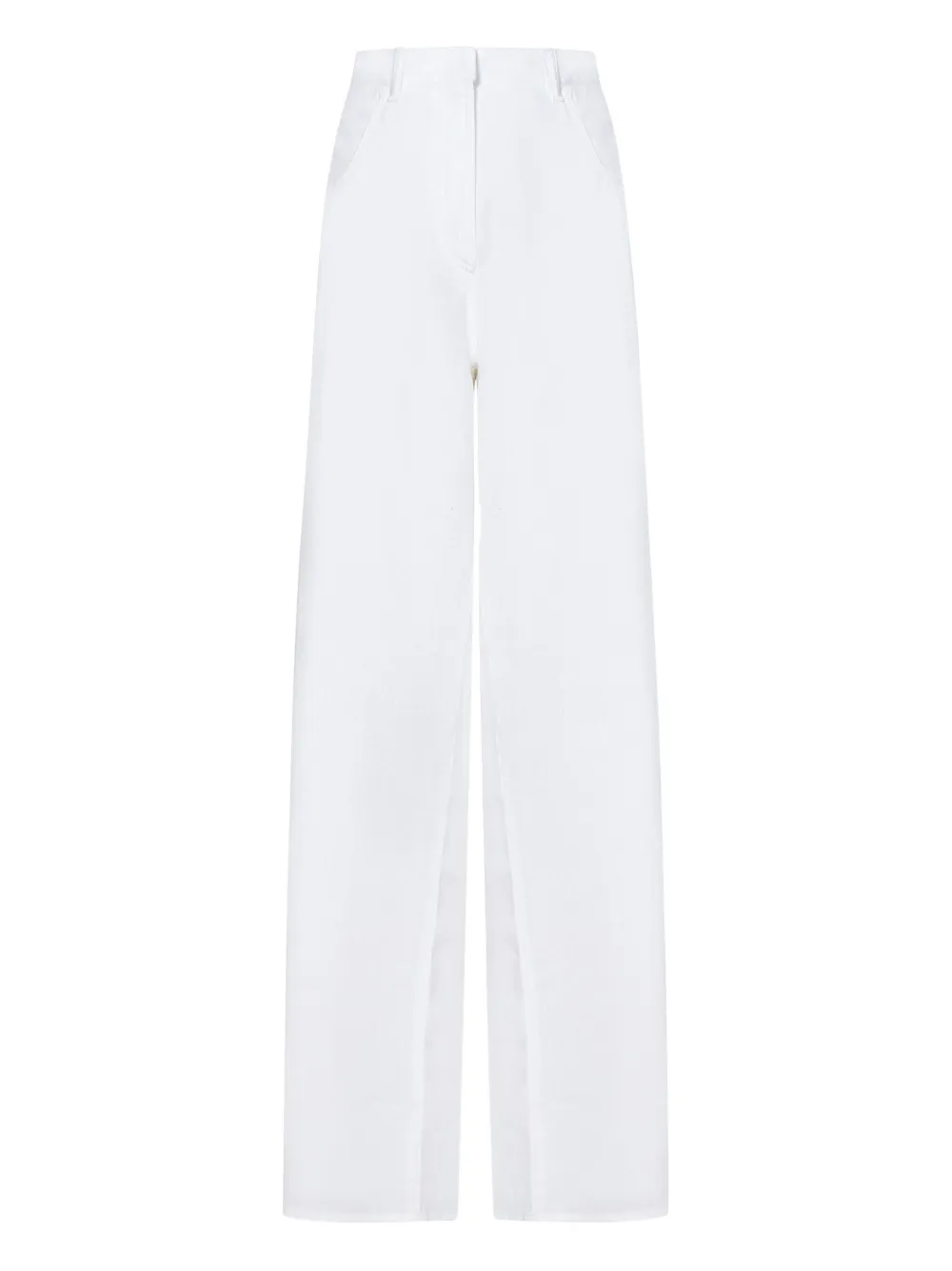 Nº21 high-waisted trousers | White | Image 1