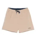 MC2 Saint Barth logo-patch swim shorts - Neutrals