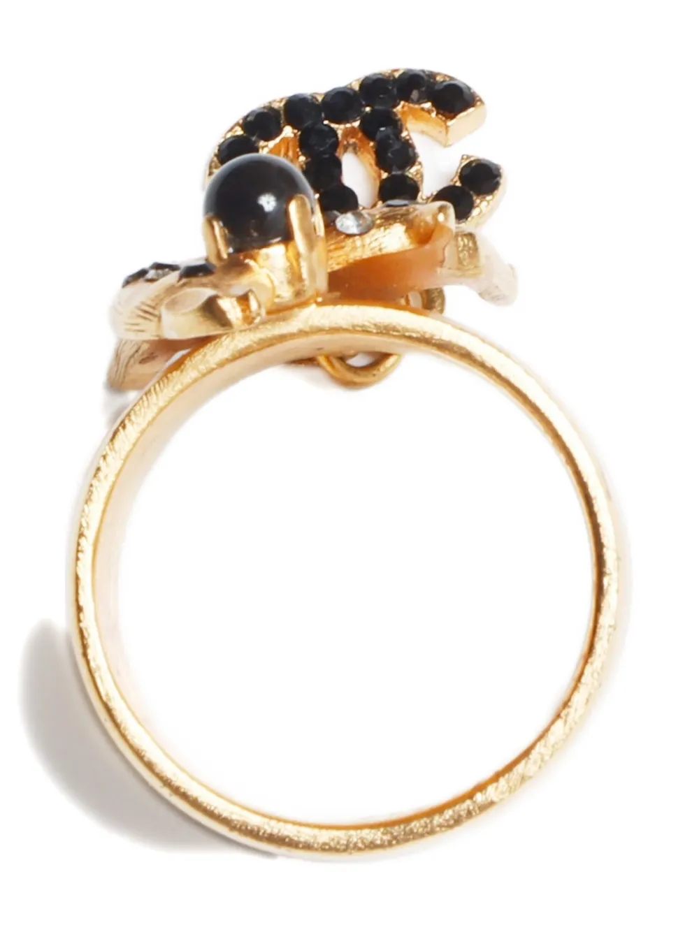 Pre-owned Chanel 2001 Cc Mark Ring
