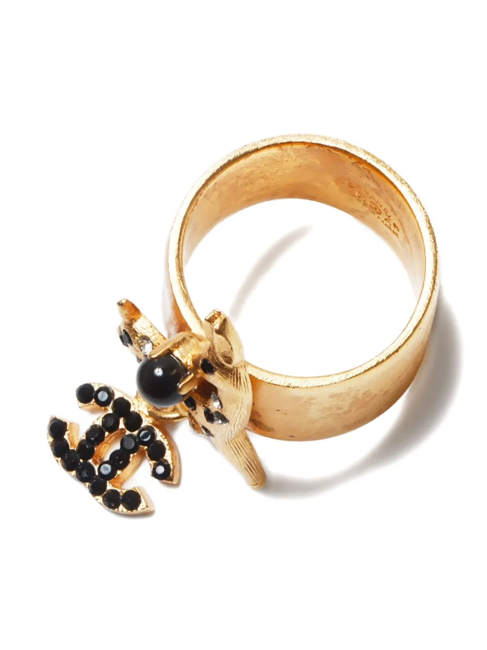 Pre-owned Chanel 2001 Cc Mark Ring
