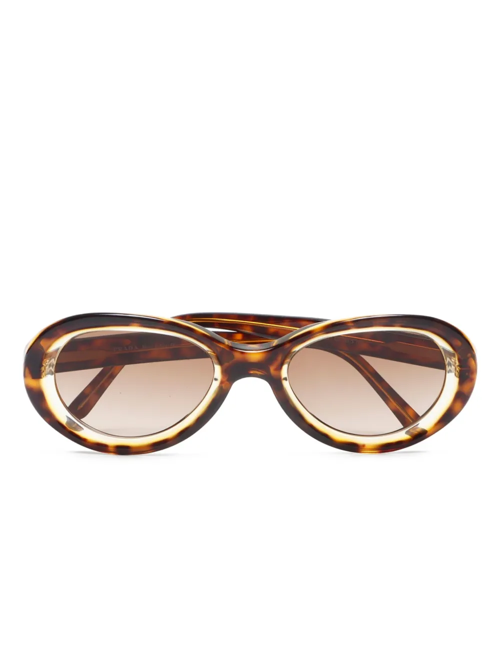 Prada Pre-Owned 2010s oval-frame sunglasses | marrón | Image 1