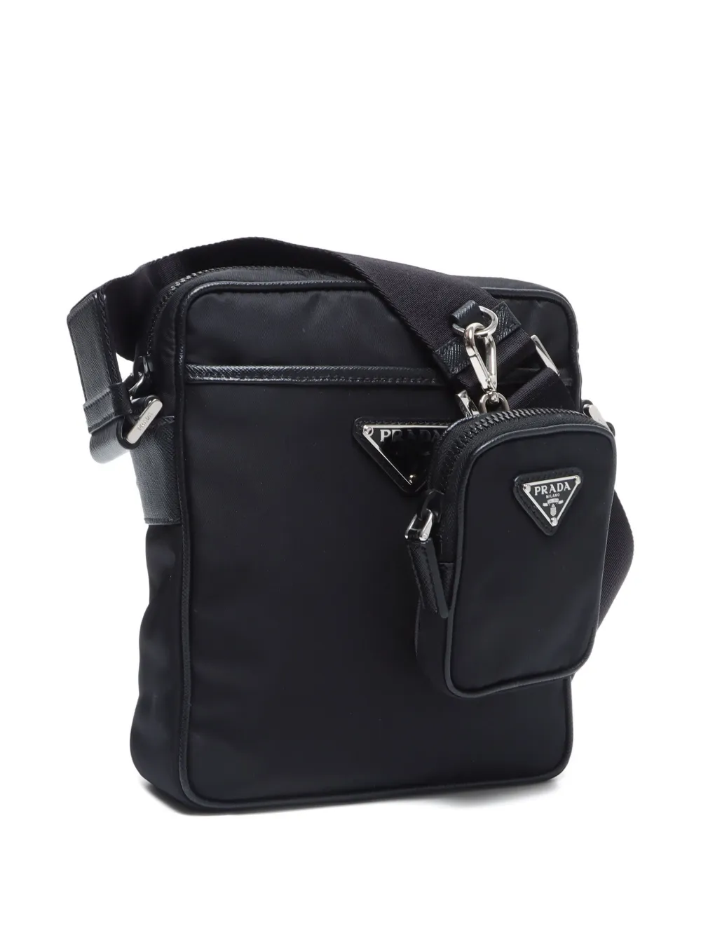 Prada Pre-Owned 2015-2020 enamel-triangle shoulder bag | Pre-Owned | Image 2
