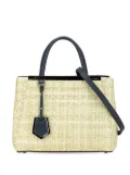 Fendi Pre-Owned 2010-2025 Small Woven Raffia Vitello Regular 2Jours satchel - Brown