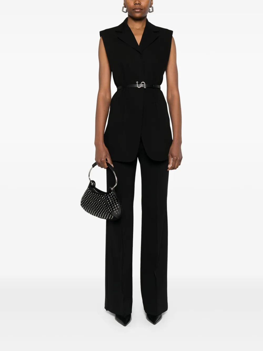 Sportmax high-waisted trousers - Zwart