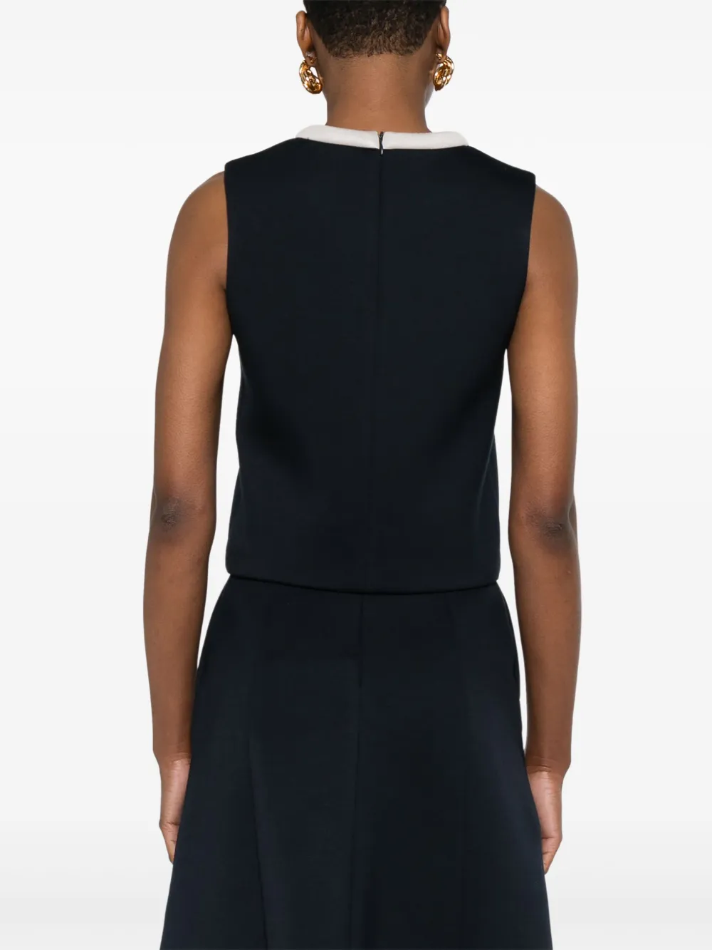 'S MAX MARA CONTRAST-TRIM TOP
