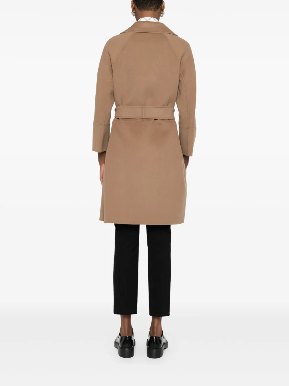 'S Max Mara Jas van scheerwol Bruin