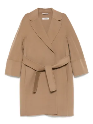 Loro Piana ダブルブレスト シルクコート | ブラウン | FARFETCH JP