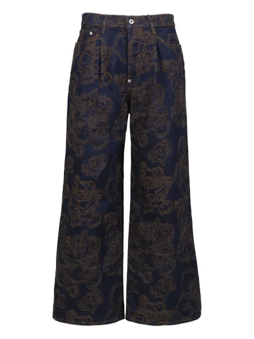 X Verdy jean à broderies - Kenzo - Modalova
