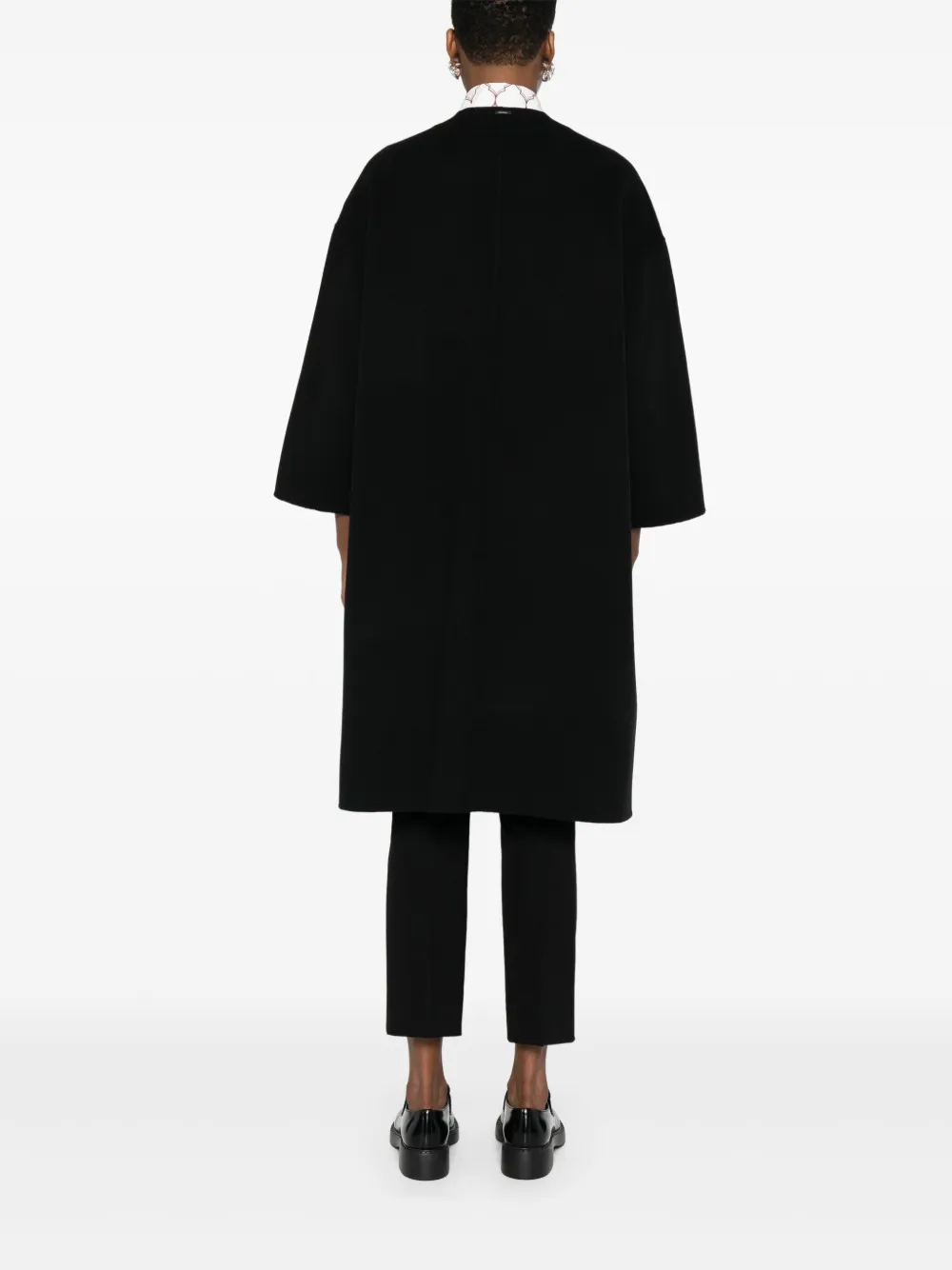 'S Max Mara Jas van scheerwol Zwart