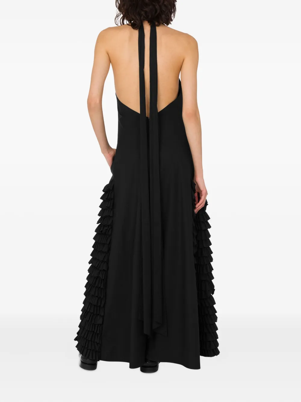 Moschino Maxi-jurk met halternek Zwart