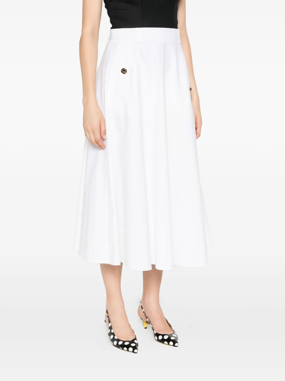 Moschino Mini-rok met kettingdetail Wit