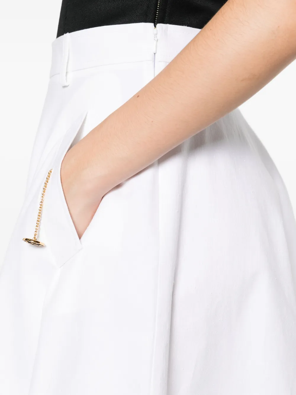 Moschino Mini-rok met kettingdetail Wit