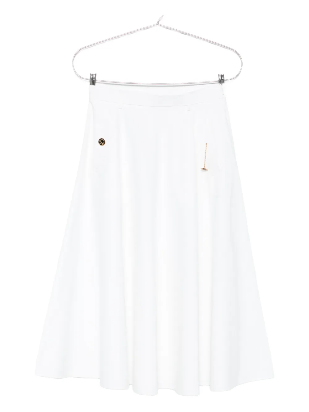 Moschino Mini-rok met kettingdetail Wit