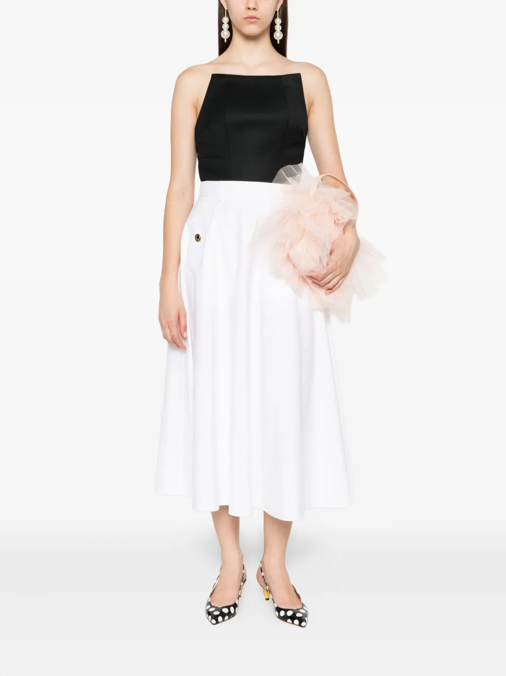 Moschino Mini-rok met kettingdetail Wit
