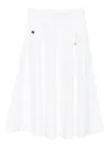 Moschino chain-detail midi skirt - White