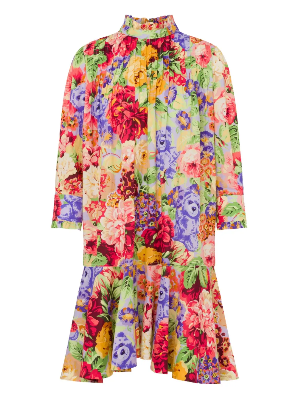 Moschino Mini-jurk met bloemenprint Rood
