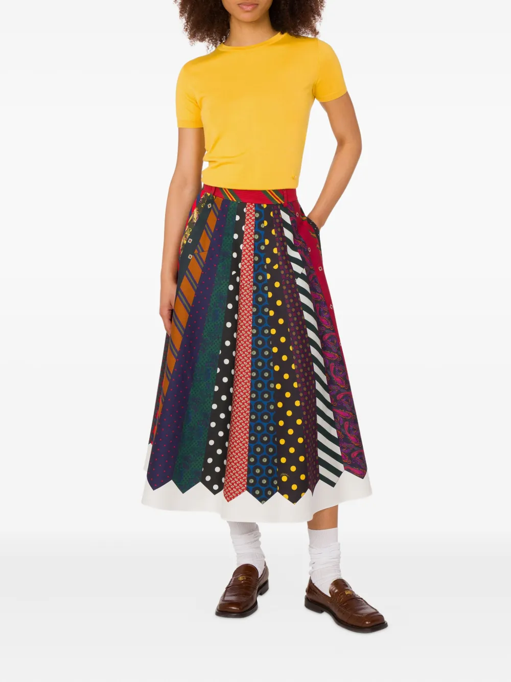 Moschino tie-print pleated skirt | Full Skirts | Image 2