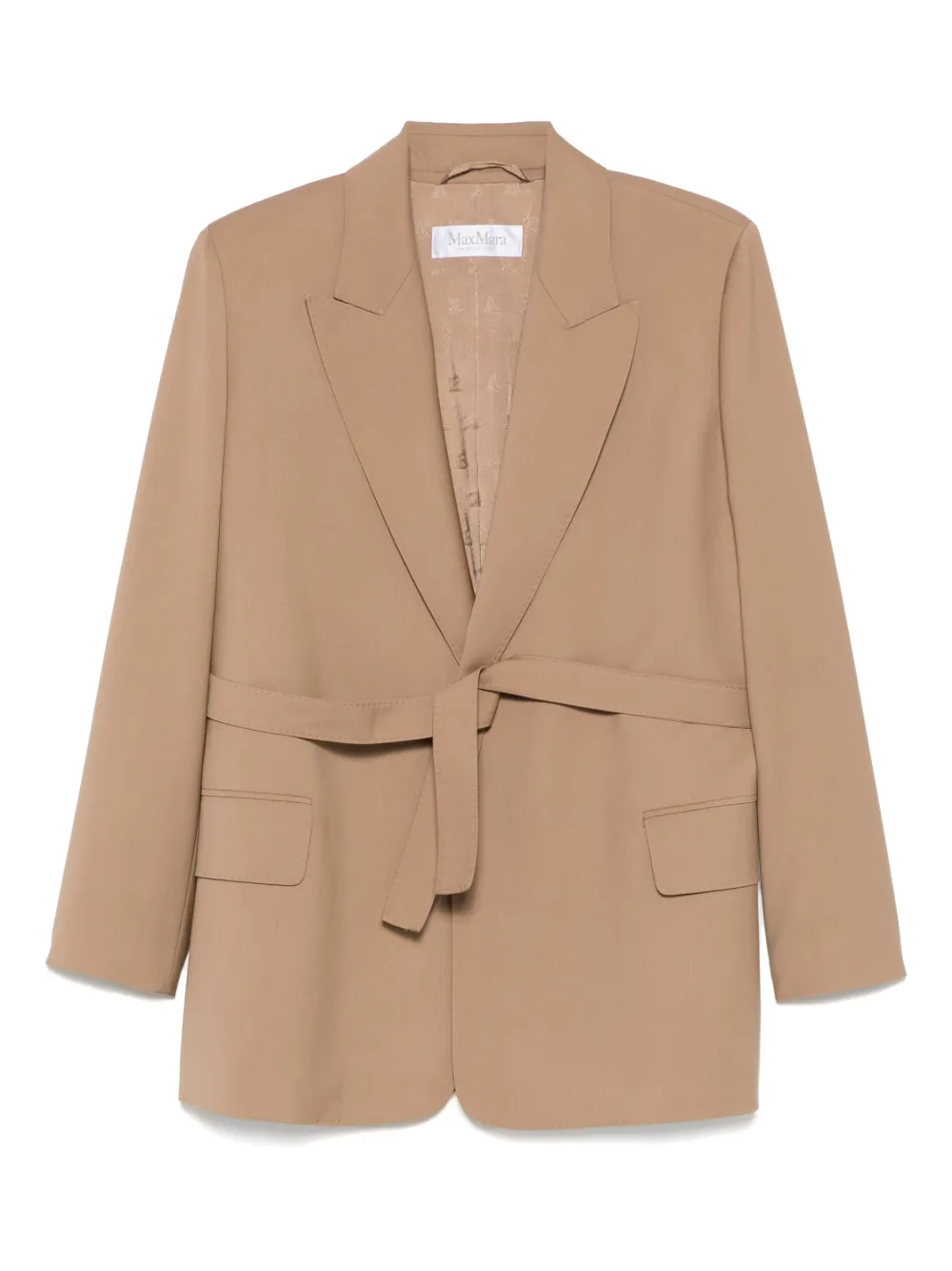 Max Mara single-breasted blazer Beige