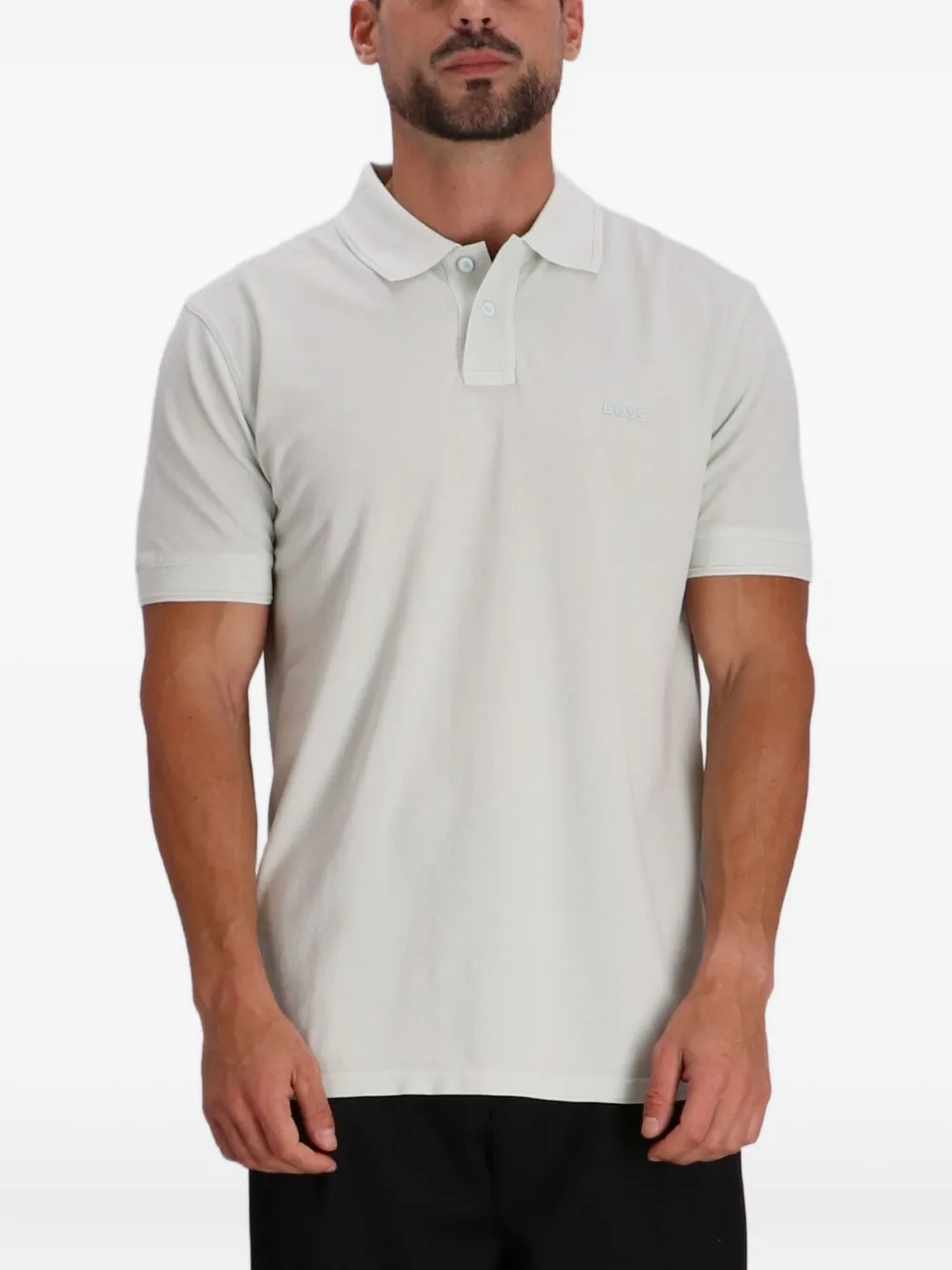 BOSS Jersey poloshirt Blauw