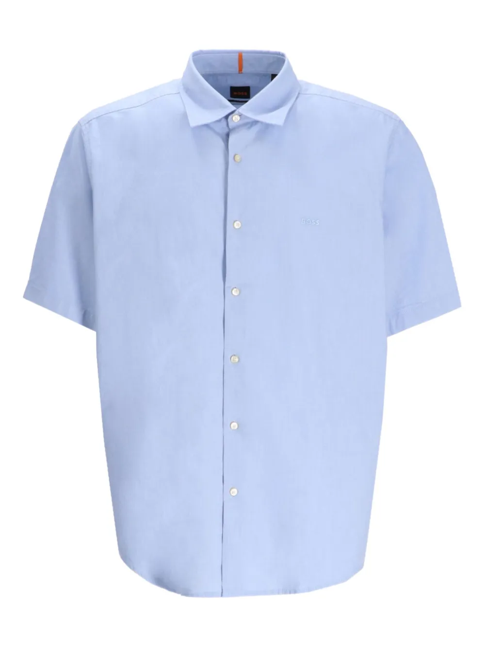 BOSS Katoenen overhemd Blauw