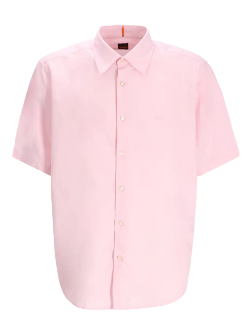 BOSS Katoenen overhemd Roze