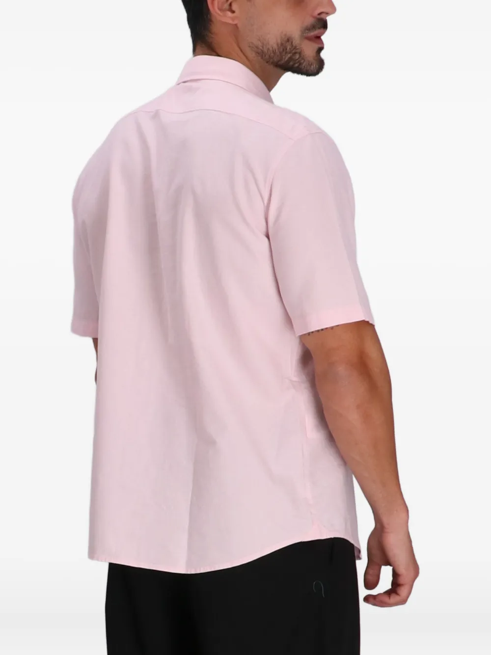 BOSS Katoenen overhemd Roze