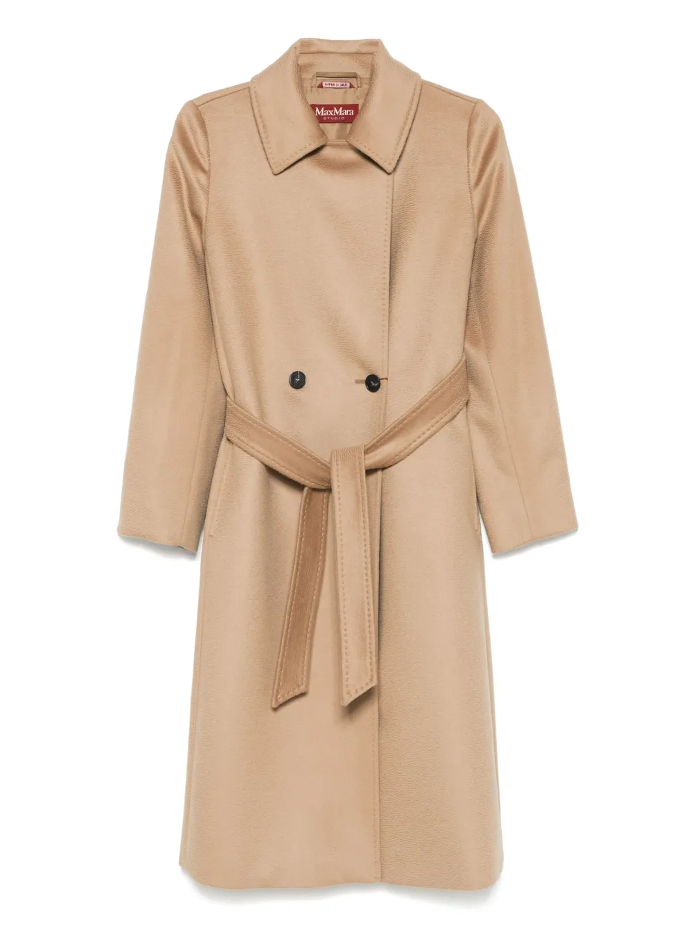 Max Mara virgin-wool trench coat Beige
