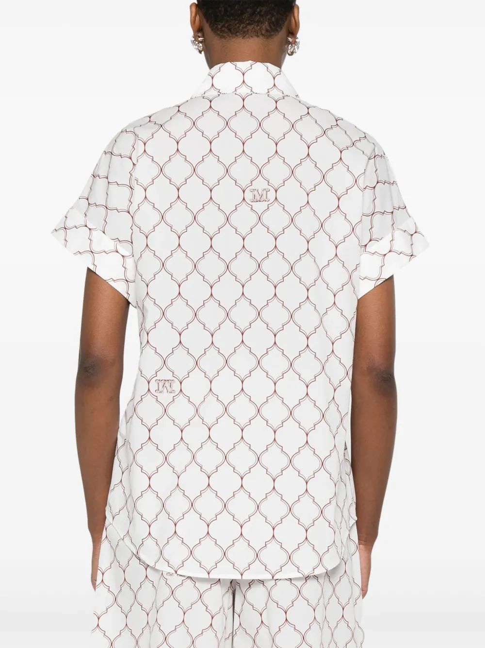 Max Mara Katoenen blouse Wit