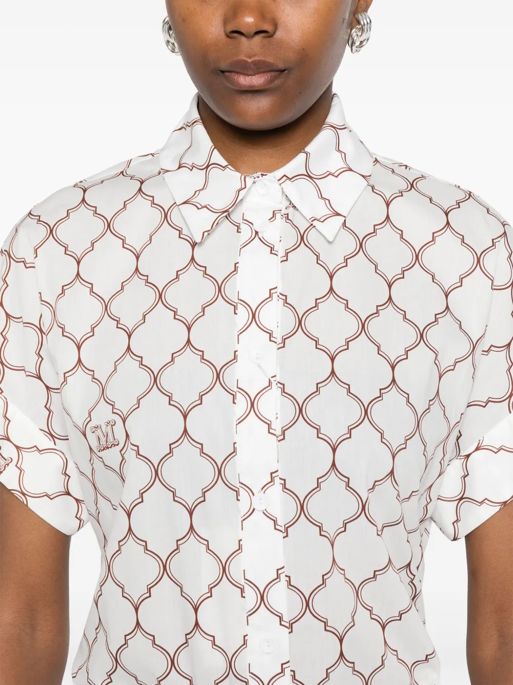 Max Mara Katoenen blouse Wit