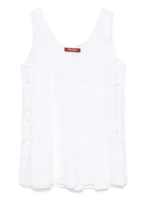 Max Mara lace-detailing top 