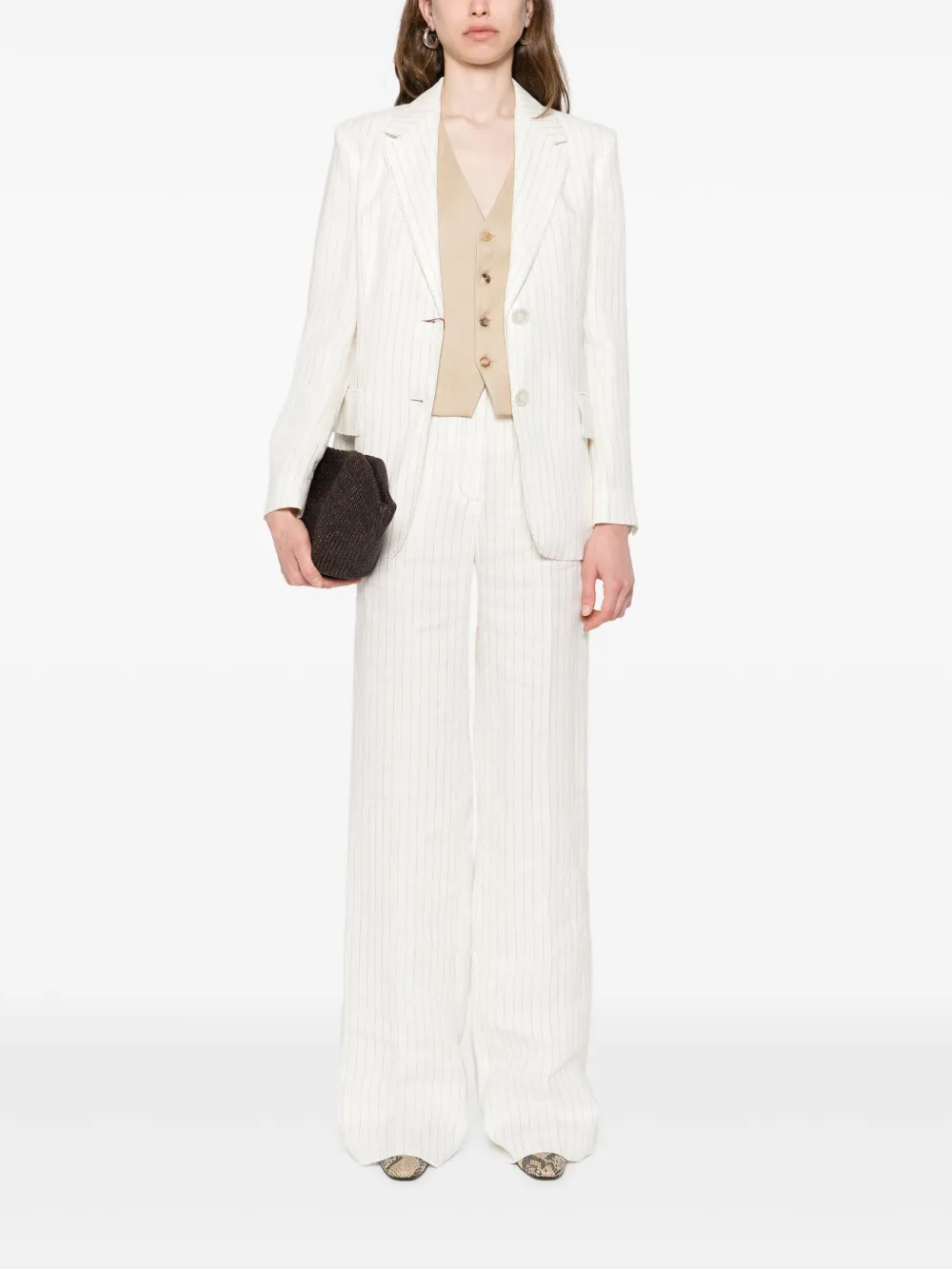 Max Mara striped suit - Beige