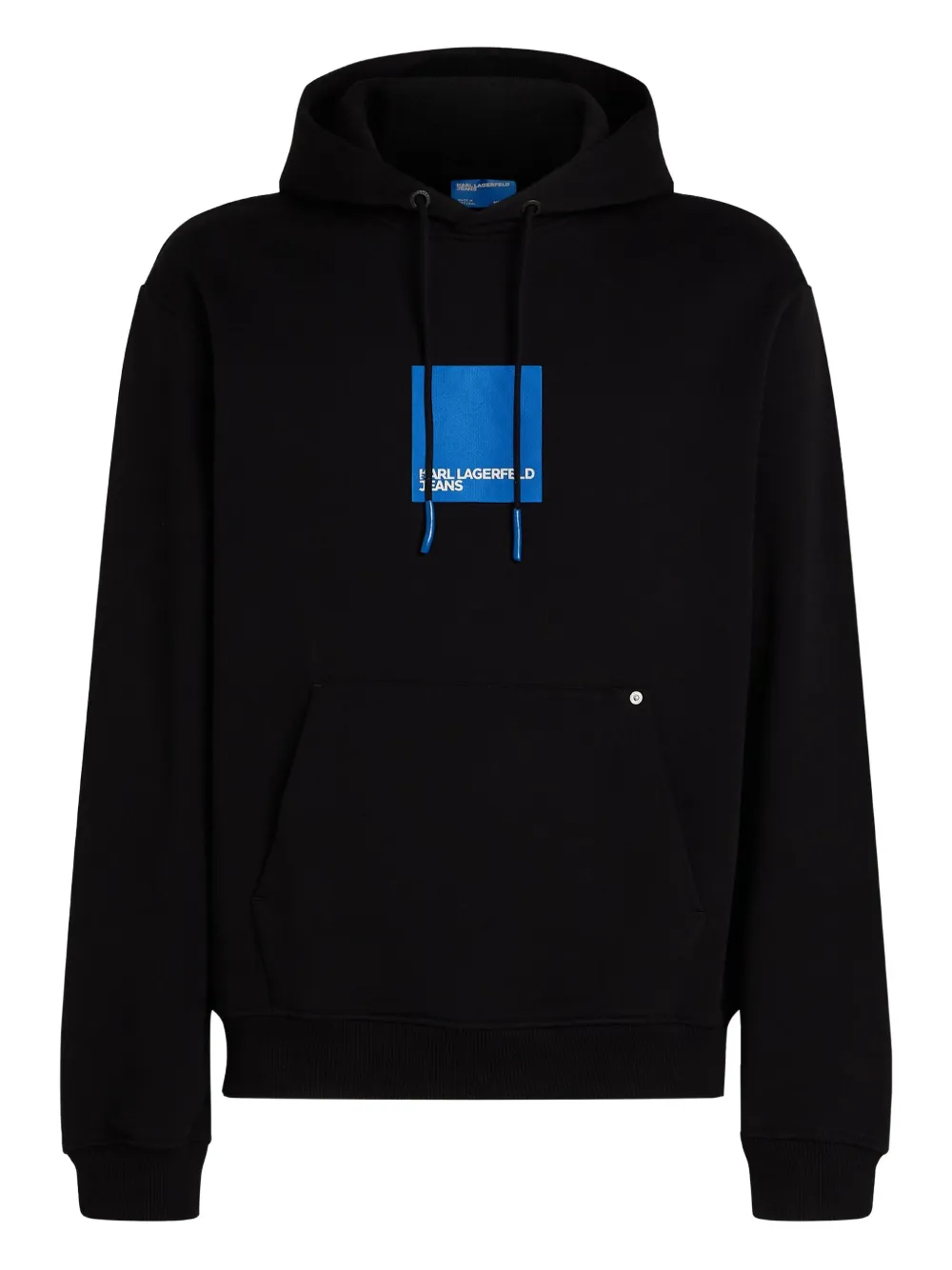 Karl Lagerfeld Jeans sudadera con estampado gráfico y capucha | negro | Image 1