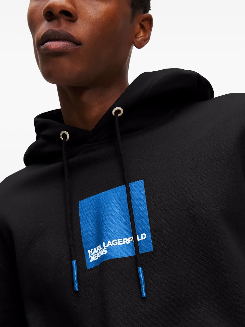 Karl Lagerfeld Jeans Hoodie met logo Zwart