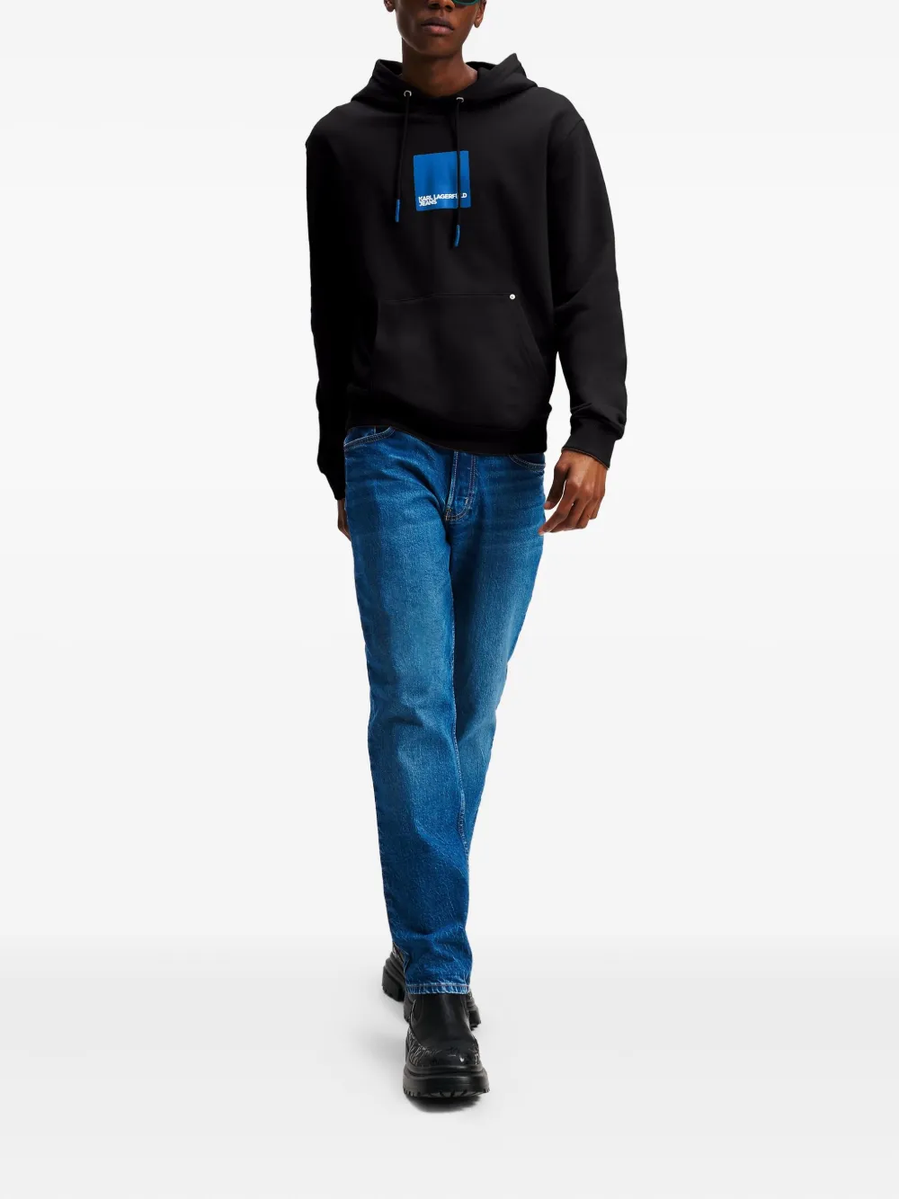 Karl Lagerfeld Jeans sudadera con estampado gráfico y capucha | Hoodies | Image 2