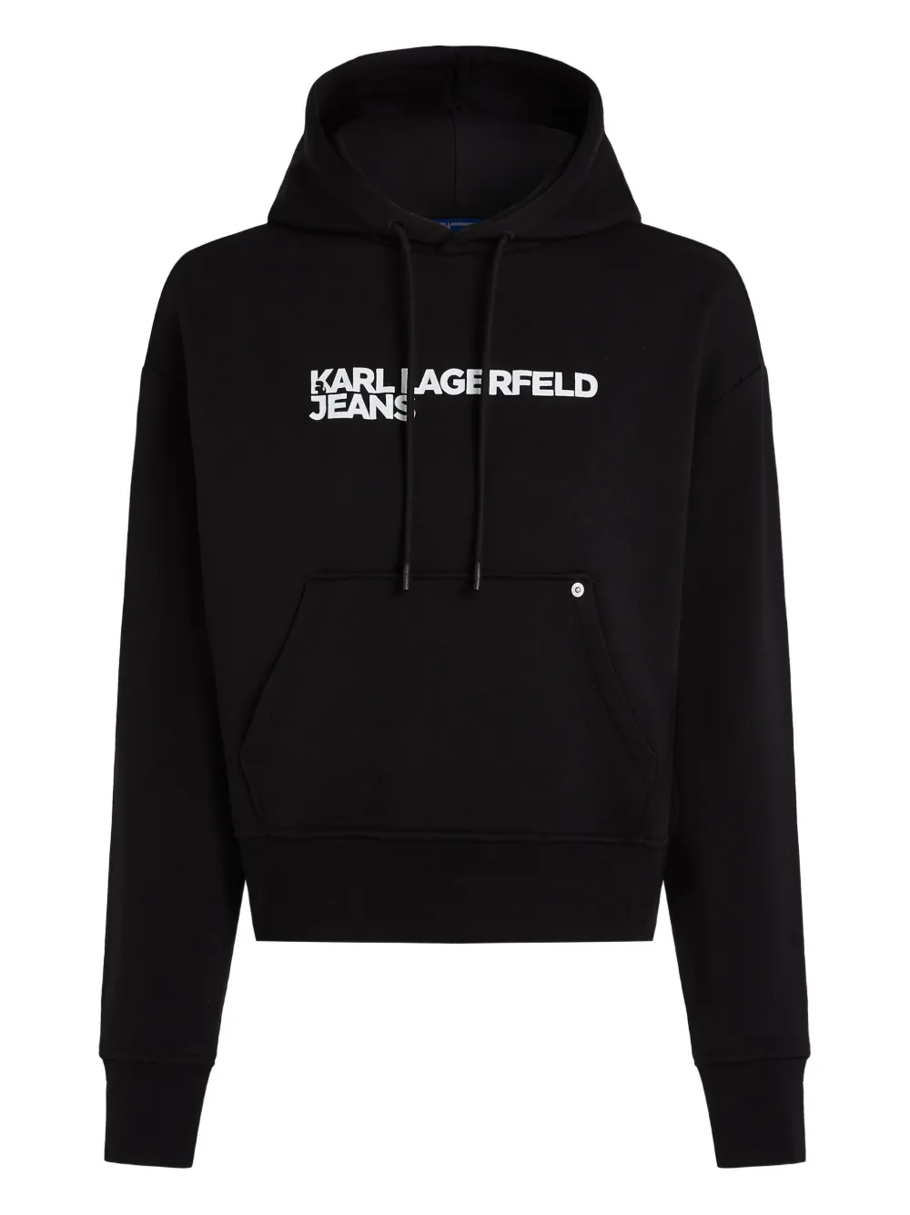 Karl Lagerfeld Jeans logo-print hoodie | Black | Image 1