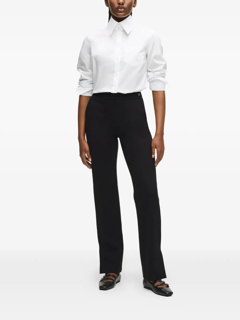 Karl Lagerfeld Slim-fit pantalon Zwart