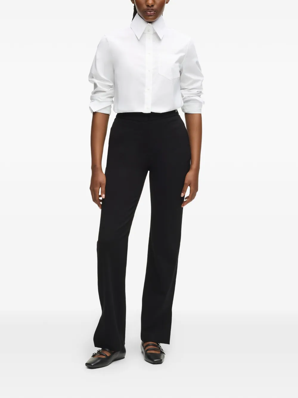 Karl Lagerfeld Slim-fit pantalon Zwart