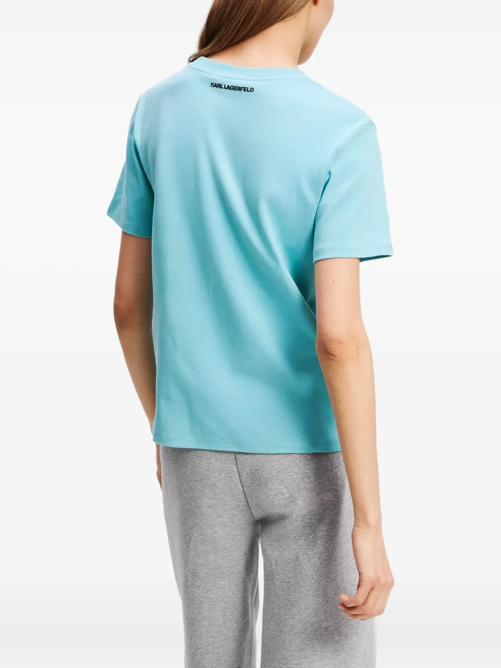 Karl Lagerfeld T-shirt met grafische print Blauw