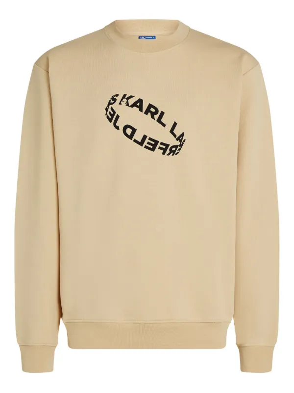 Karl Lagerfeld Jeans logo-print Sweatshirt Neutrals FARFETCH JO