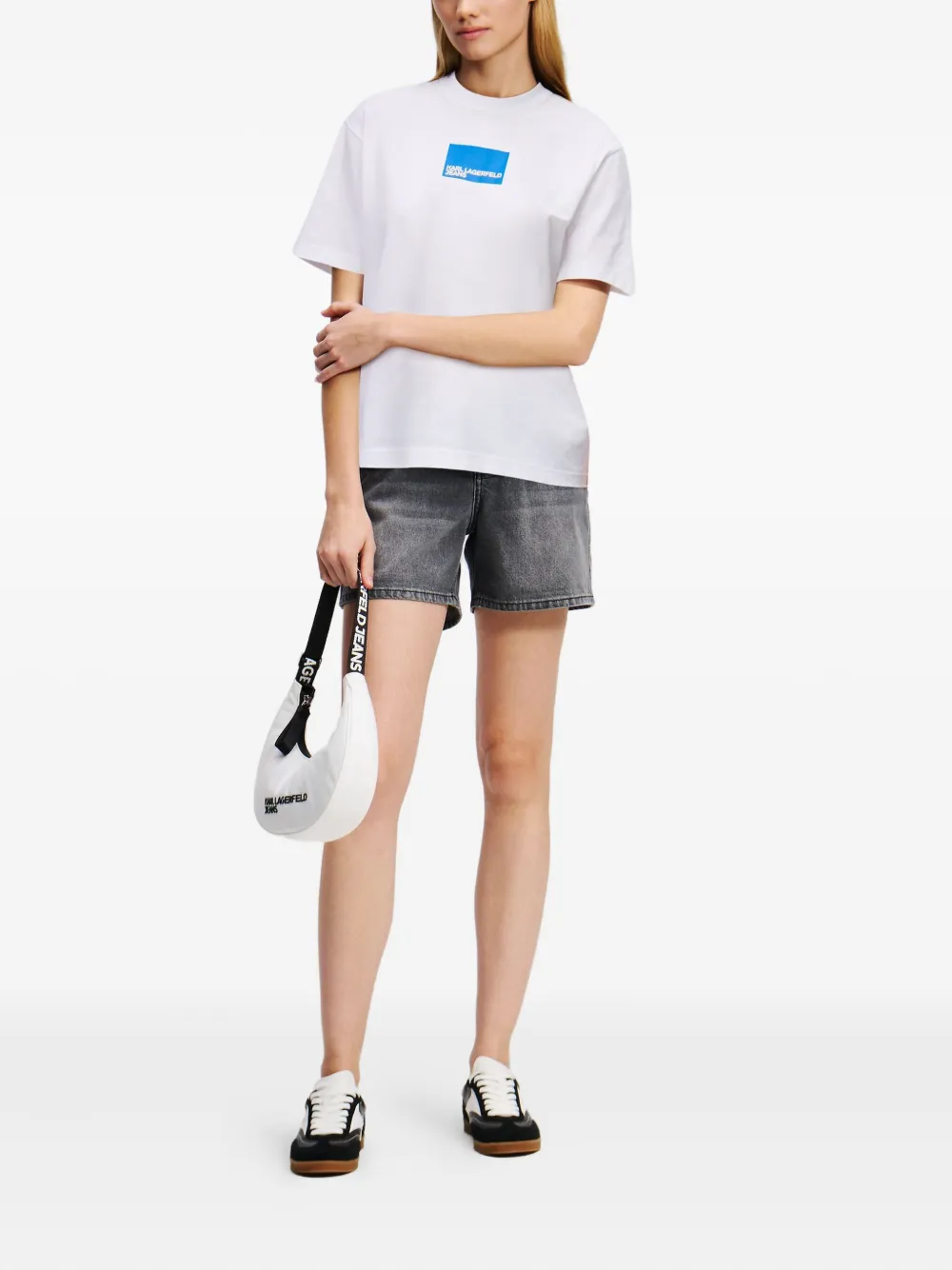 Karl Lagerfeld Jeans T-shirt met logoprint Wit